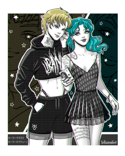Sailor Uranus and Neptoon