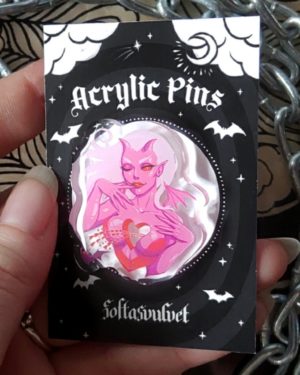 Cutie Demon Acrylic Pin