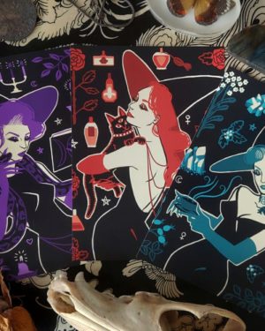 Vintage Witches 5x7 Print Set