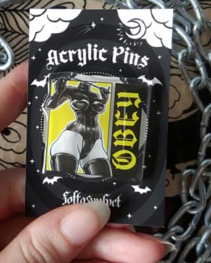 Obey Acrylic Pin